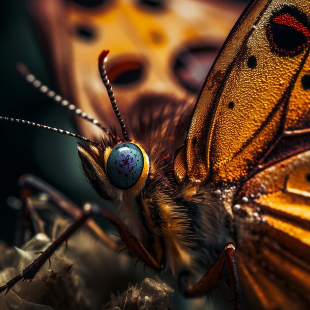 Foto grande e linda arte de olhos de criatura