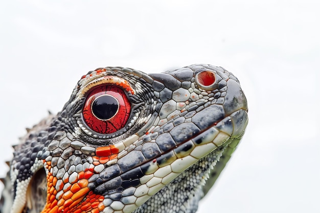 Foto grande lagarto pássaro sapo brilhante