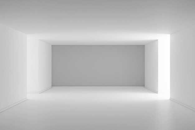 Grande luxo moderno mínimo brilhante ilustração de maquete de sala de interiores renderização 3D