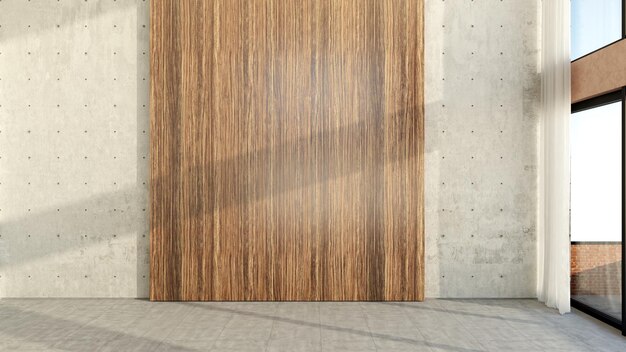 Grande luxo moderno mínimo brilhante ilustração de maquete de sala de interiores renderização 3D