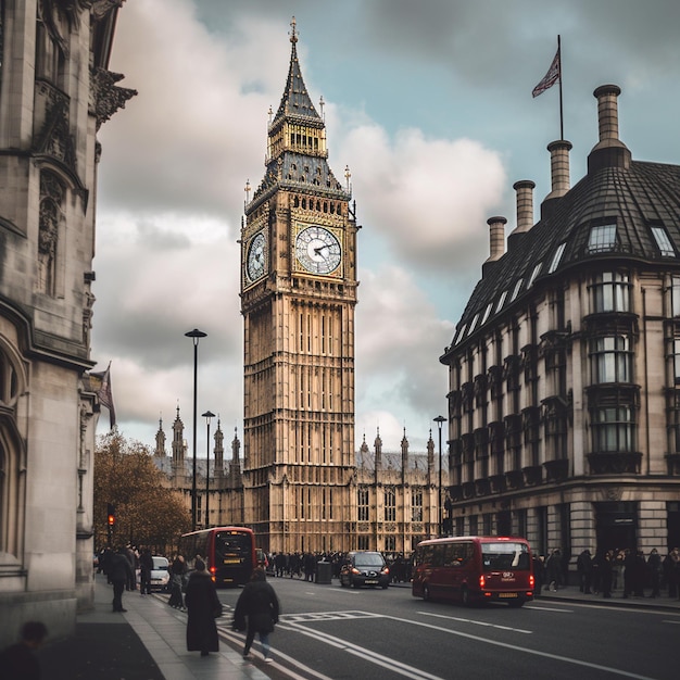 Foto grande torre do relógio de londres