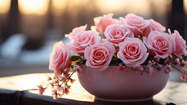 Grandes elementos románticos Día de San Valentín El fondo del día de San Valentine El fondo para Banner HD