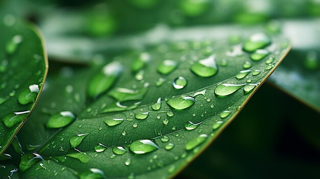 Grandes y hermosas gotas de agua de lluvia transparente en Por favor, especifique el resto de la descripción o