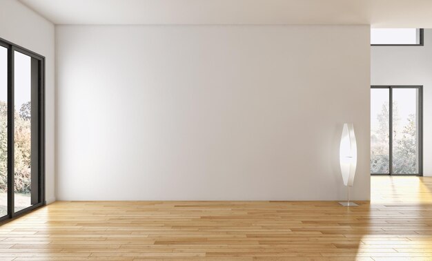 Grandes interiores de lujo modernos y luminosos Ilustración de maqueta de sala de estar Computadora de renderizado 3D digitalmente