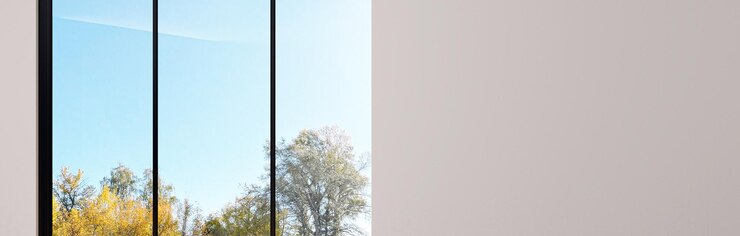 Foto grandes interiores modernos e brilhantes de luxo ilustração de banner de maquete de sala de estar 3d renderizando imagem digitalmente gerada por computador