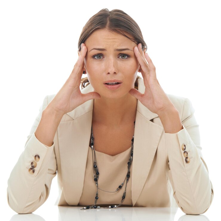 Foto grandes negócios podem ser estressantes mulher estressante