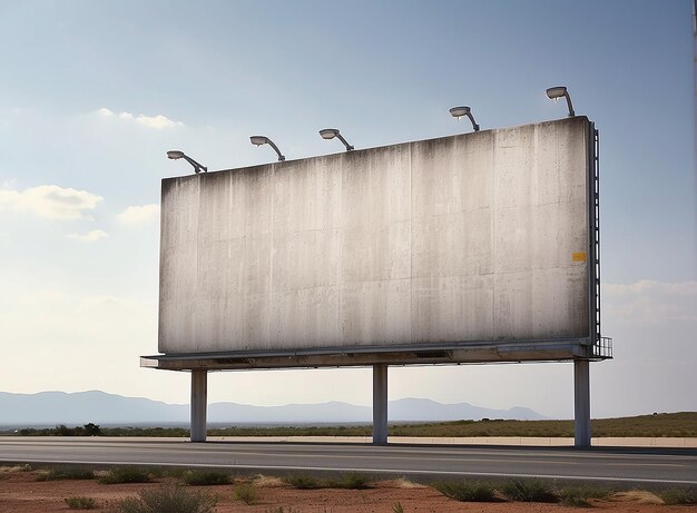 Foto grandes vallas publicitarias en la carretera