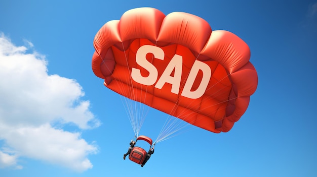 Foto grandes ventas de letras en 3d en paracaídas