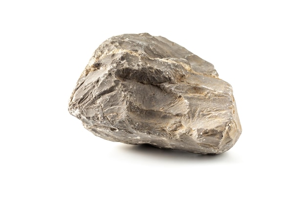 Granit auf weißem Hintergrund