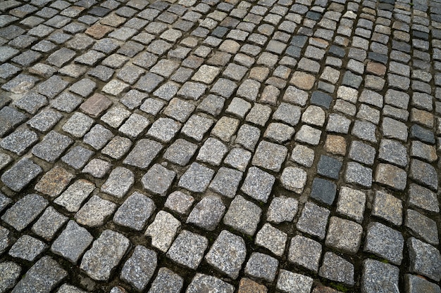 Granitkopfsteinpflasterung in Deutschland-Straße