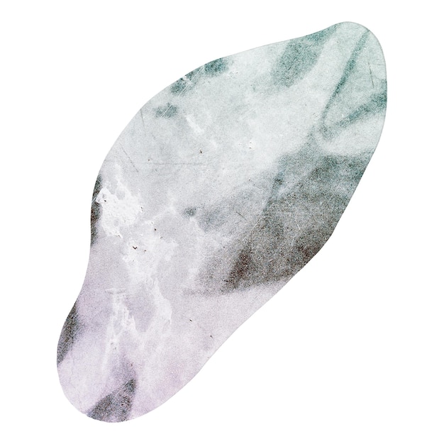 Gránito png pegatina de forma abstracta elemento de collage estético fondo transparente