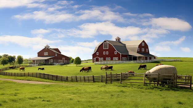 Foto granja familiar de cultivos