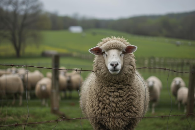 granja de ovejas y fotografía de pelaje estética