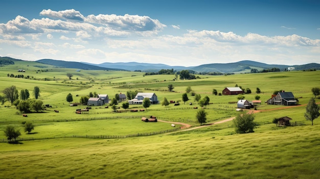 Granja rural de Virginia