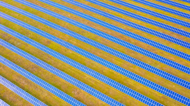 La granja solar una foto aérea