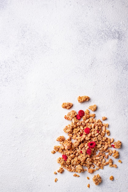 Granola casera con frutos secos