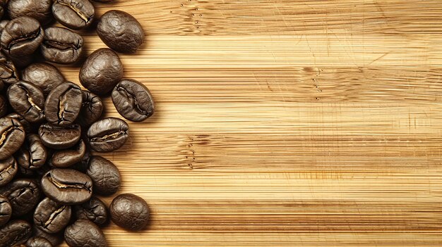 Foto granos de café riqueza perfumada ritual de elaboración de la mañana anticipación esencia de vitalidad y despertar