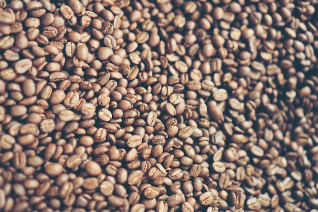 Granos de café tostados, se pueden utilizar como fondo