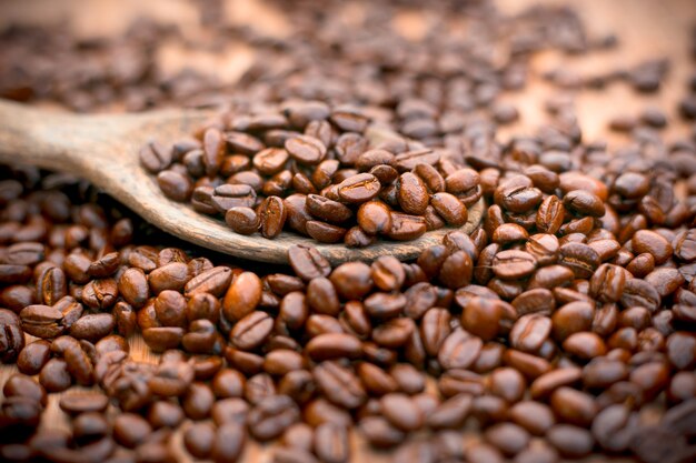 granos de café tostados, se pueden utilizar como fondo