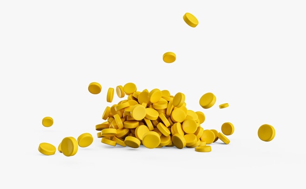 Foto grânulos de plástico amarelos fundo de close-up grânules de plástico polímero perlas de plástico preto resina paleta de polímero ilustração petroquímica 3d