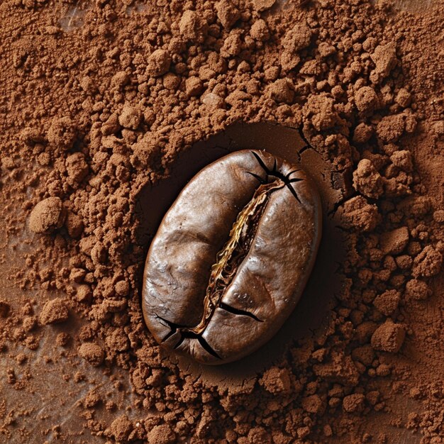 grão de café em pó de café