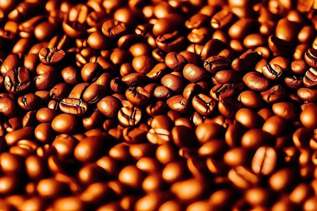 Grãos de café aromáticos para um delicioso Cappuccino Generative AI
