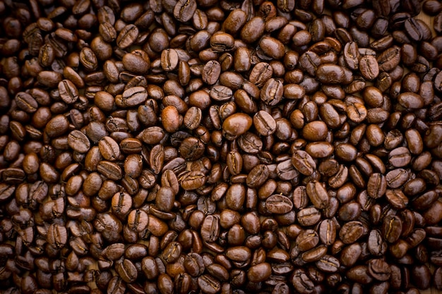 grãos de café torrados, pode ser usado como pano de fundo