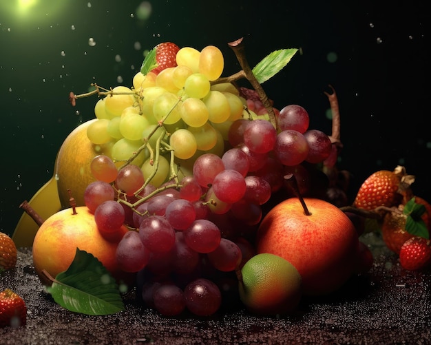 Grape Fruit mit Studiohintergrund, Gartenhintergrund