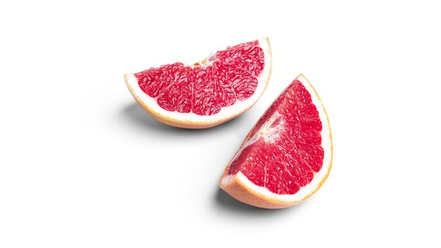 Grapefruit auf weißem Grund