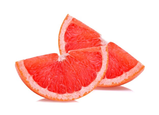 Grapefruit isoliert auf weißem Hintergrund