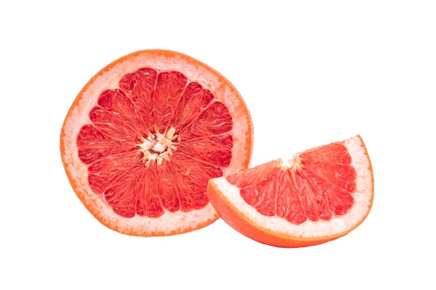 Grapefruit isoliert auf weißem Hintergrund