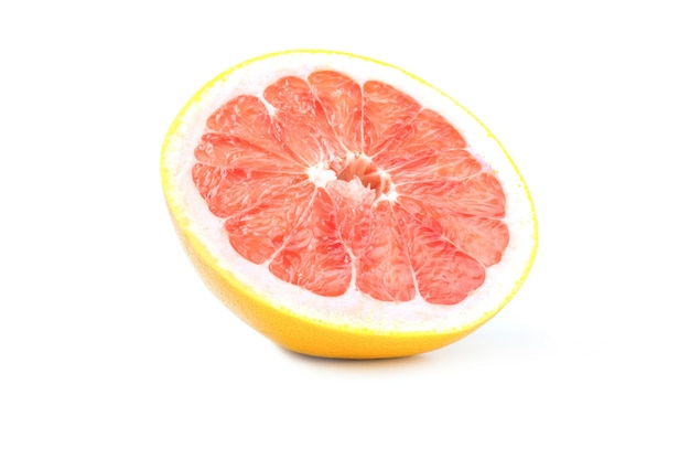 Grapefruit lokalisiert auf einem Weiß mit Beschneidungspfad