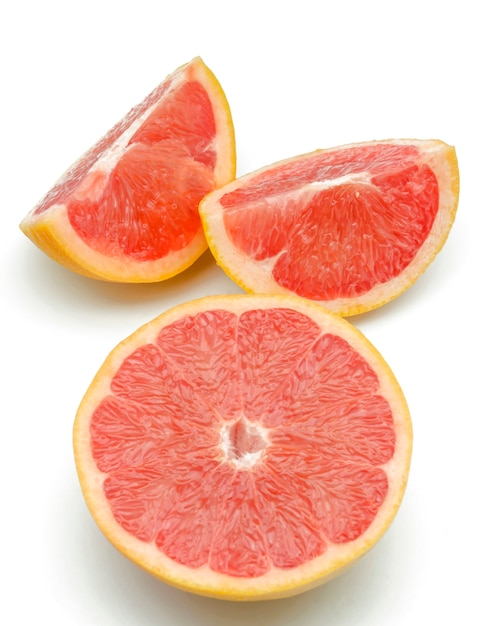 Grapefruits auf weißem Tisch