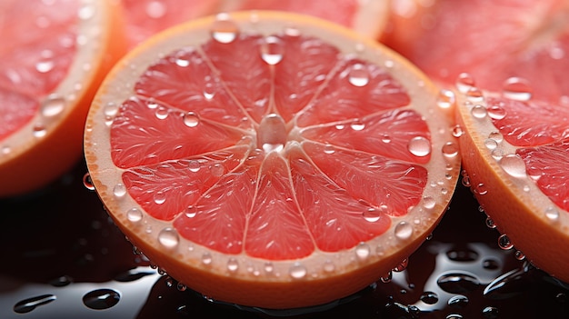 Grapefruitscheibe