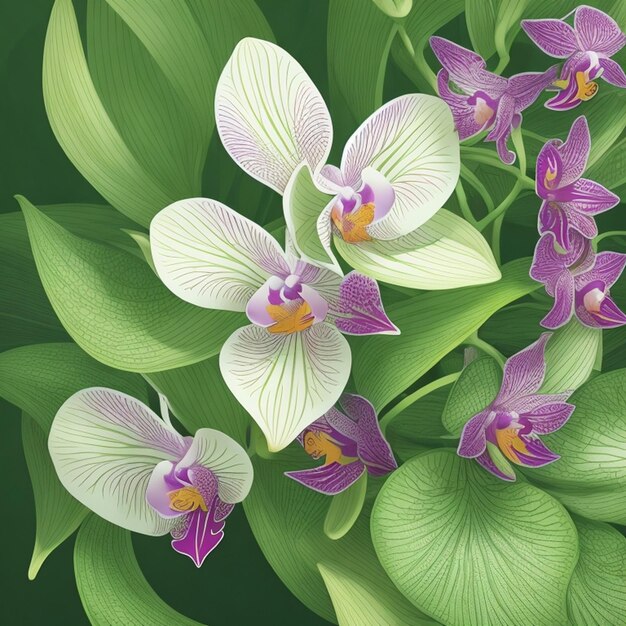 Foto graphic_design_orchid_flower