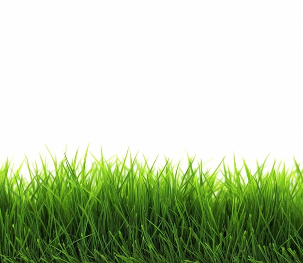 Gras isoliert auf weißem Hintergrund