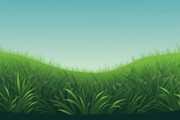 Foto grass field banner vector illustration