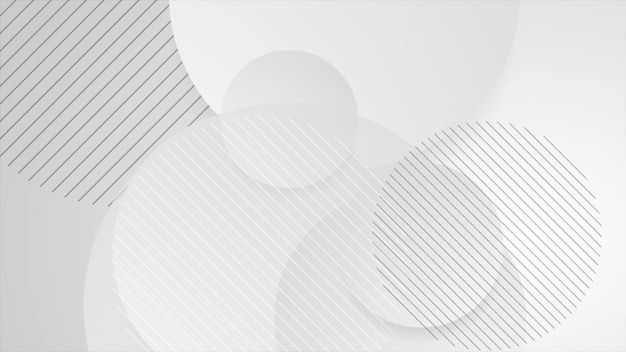 Grau-weißer geometrischer Tech-Abstrakt minimaler Hintergrund