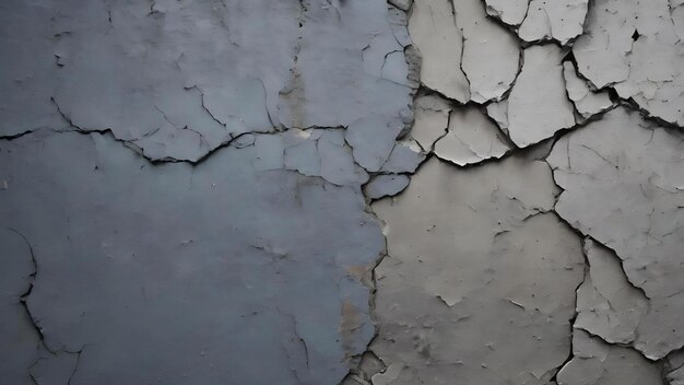Graue Farbe auf einem zerrissenen Betonwand-Hintergrund