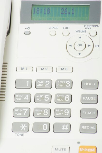 Graue Telefontastatur