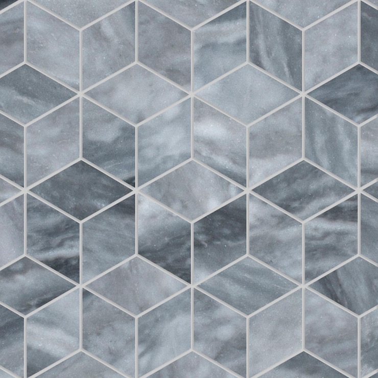 Foto grauer hexagonmosaik aus marmor