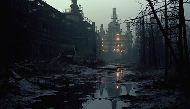 Gravação de tela de DVD do filme de terror escuro perdido de 1988 Chernobyl