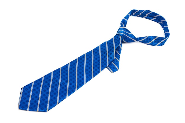 Foto gravata listrada azul