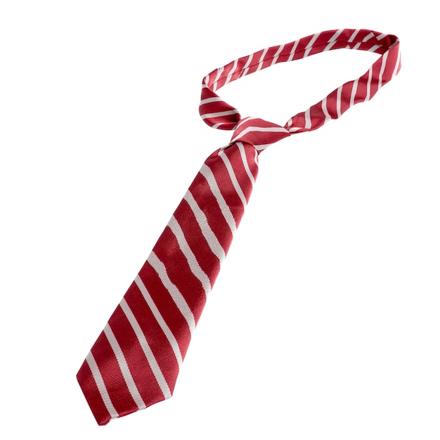 Gravata vermelha isolada em branco