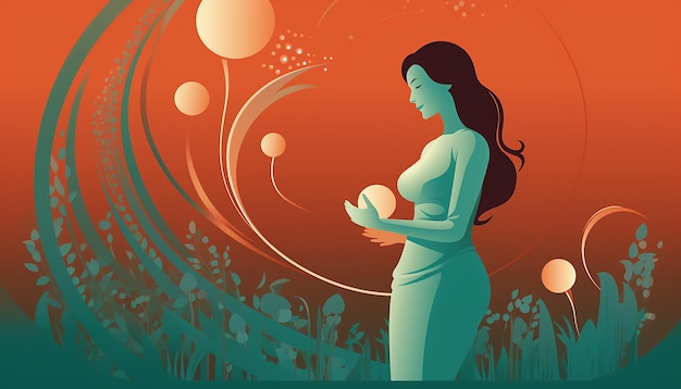 Foto gravidez mínima e design de pôster do mês de conscientização sobre perda infantil