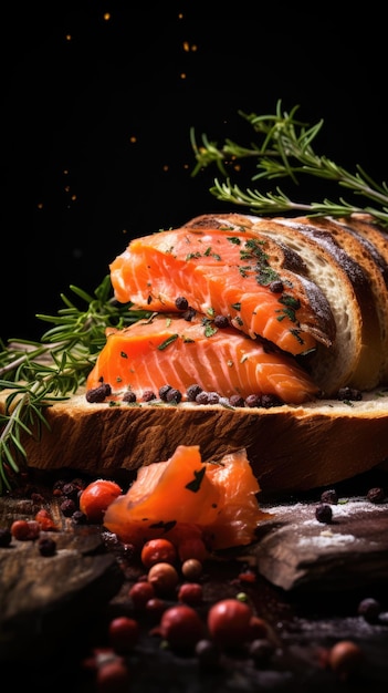 Gravlax oder gegrubener Lachs ist ein nordisches Gericht