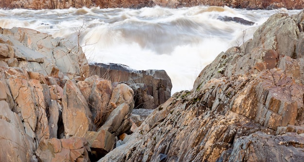 Great falls washington ao entardecer