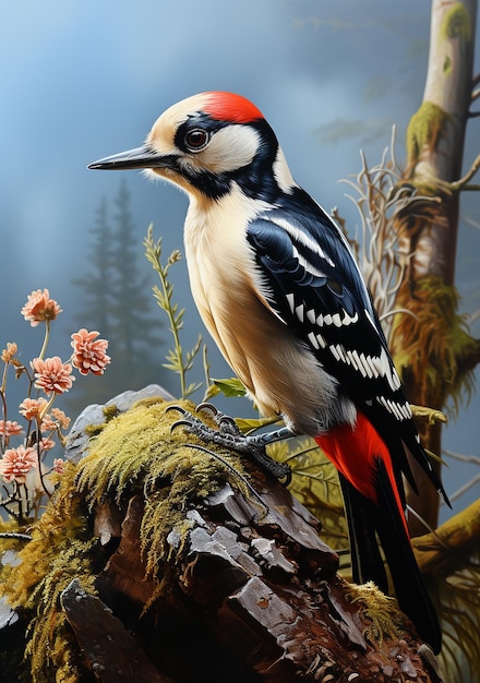 great_spotted_woodpecker_amasing_nature_forrest_photo