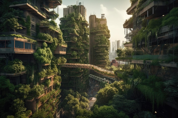 Green Metropolis Una ciudad que adopta la conciencia ambiental con bosques verticales