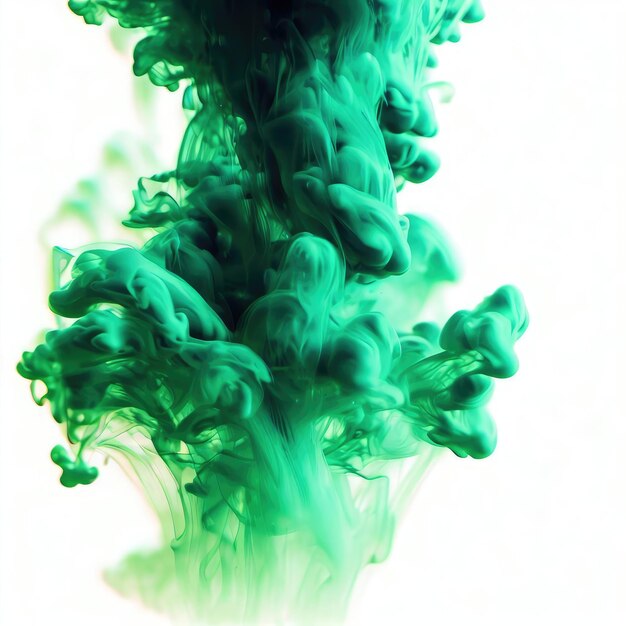 Foto green smoke extravaganza abstracto brilliance ia geradora